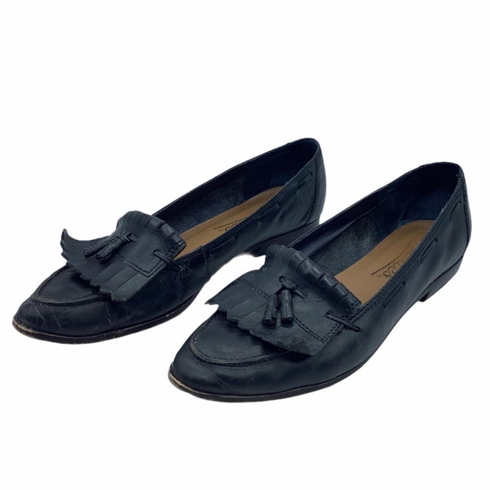 Vtg‎ Westies Blaze Leather Kiltie Loafers Shoes Women Sz 10 Black Tassels Brazil